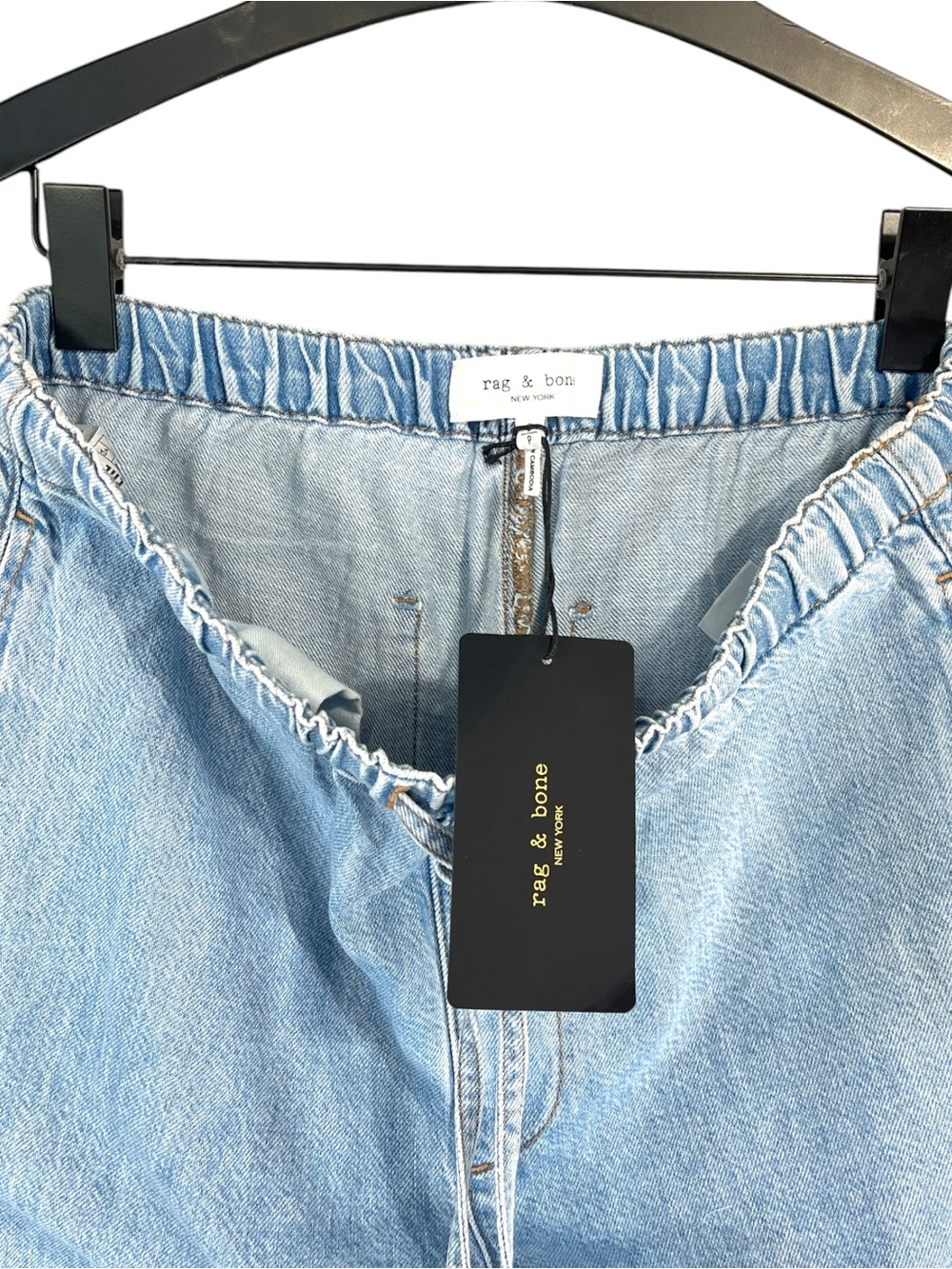 NWT Rag & Bone Wide Leg Lori Beach Pants size Small in Wentworth Light Wash - Picture 5 of 8